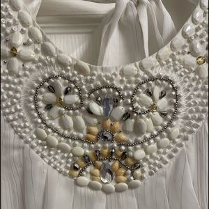 ECI Embellished Dress Blouse. Size 14  NWT